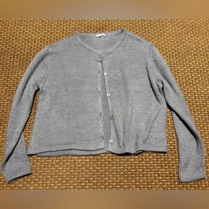 NIA Gray Knit Cardigan